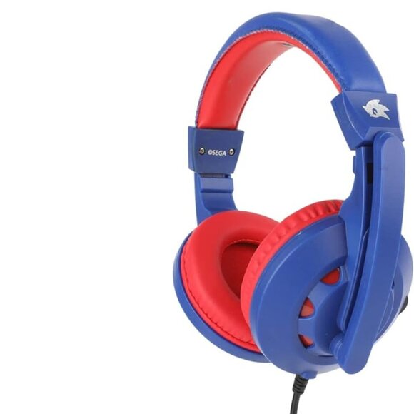 Sonic The Hedgehog Gaming Headset with Communication Mic Blue Red - Picture 10 of 10